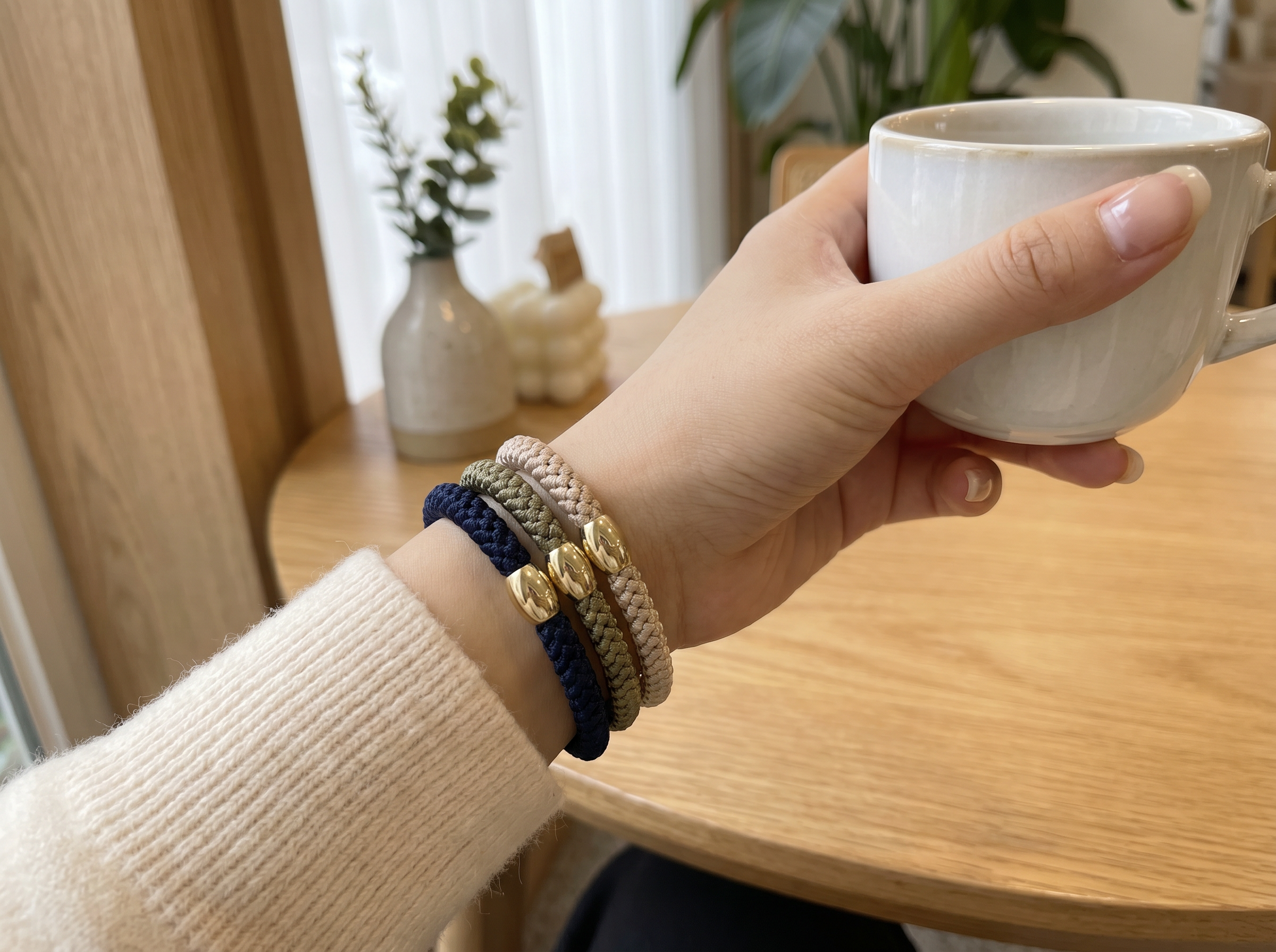 LØKKE hair ties worn as bracelets